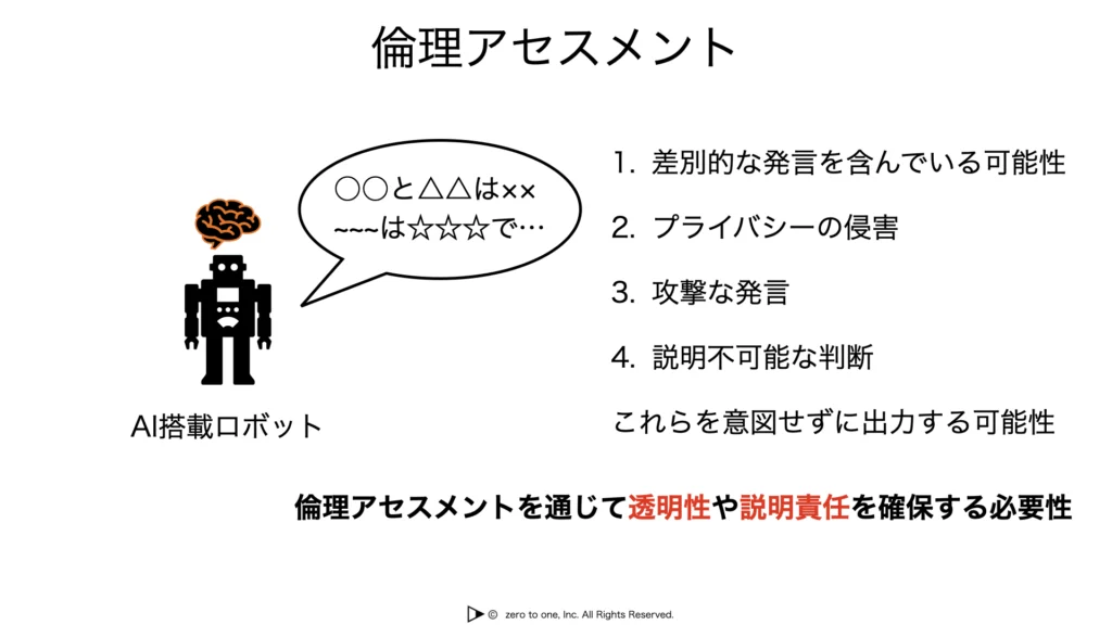 倫理アセスメント – AI用語集（G検定対応）
